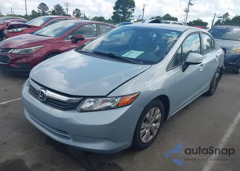 2012 Honda Civic Lx from USA, damaged, VIN 19XFB2F51CE071495